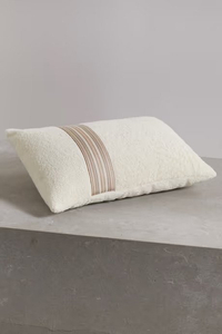 Striped cotton pillow, Net-A-Porter
