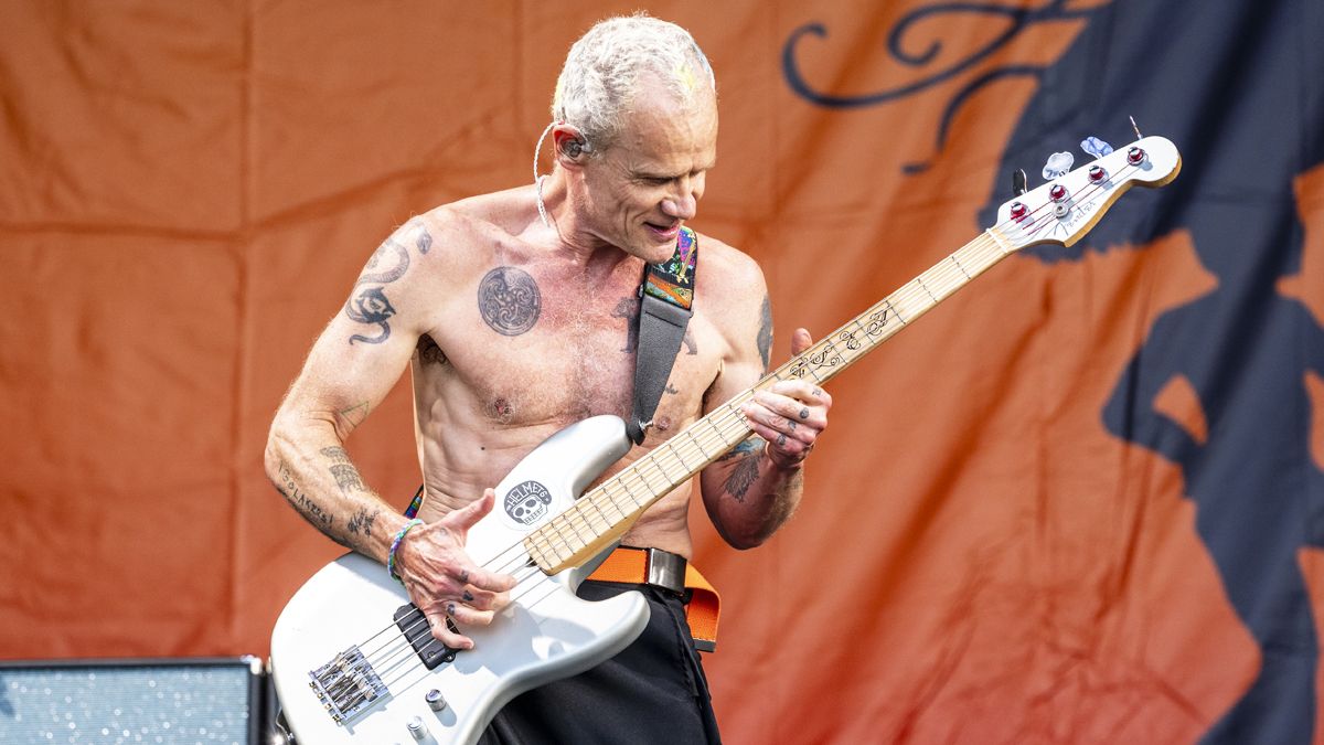 Flea performing live