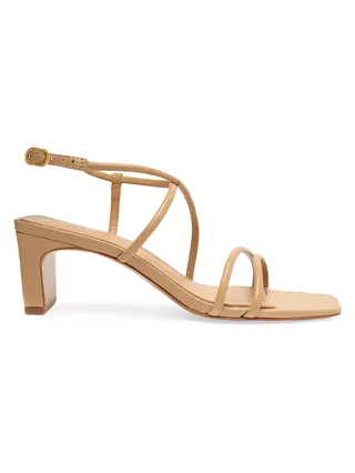 Aimee 63mm Leather Block Sandals