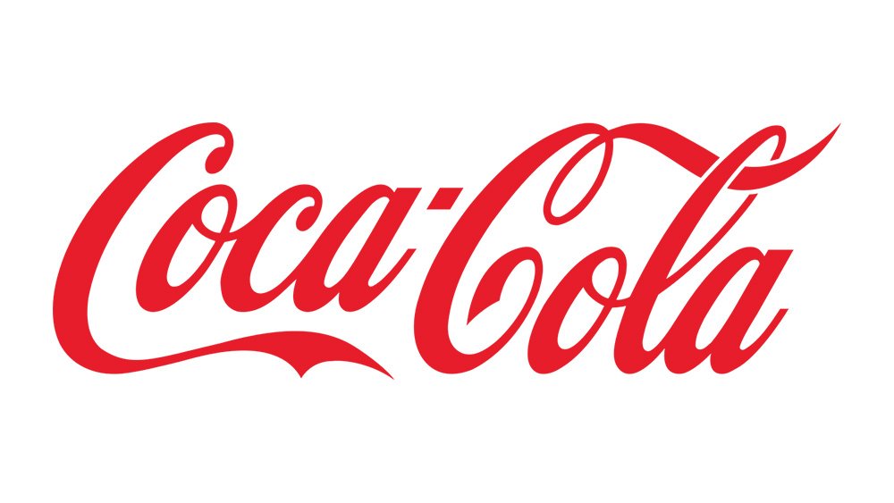 vintage Coke logo in red