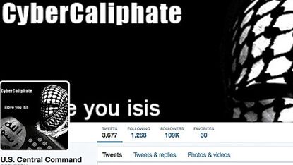 US Centcom's social media hacked by Islamic State supporters