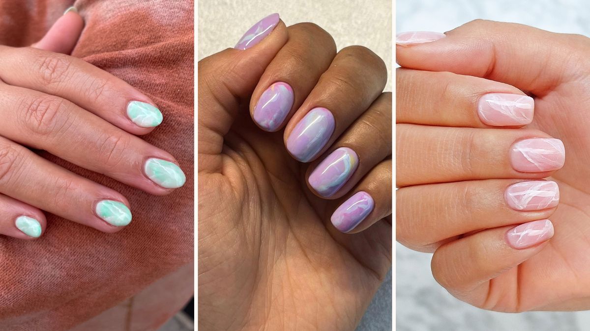 How to do marble nails at home with water, according to pros | Woman & Home