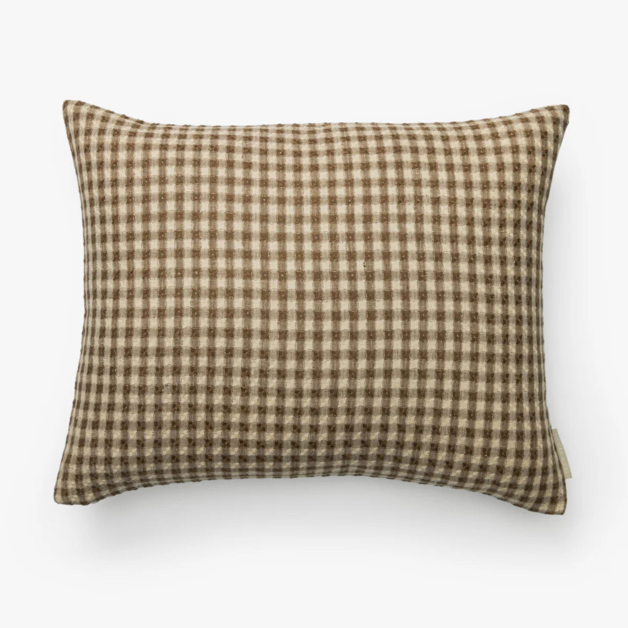 Gingham throw pillow