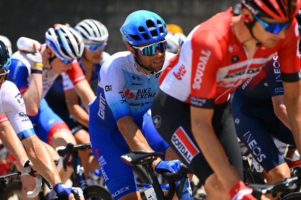 NOVAZZANO SWITZERLAND JUNE 16 Michael Matthews of Australia and Team BikeExchange Jayco competes during the 85th Tour de Suisse 2022 Stage 5 a 1901km stage from Ambri to Novazzano 364m ourdesuisse2022 WorldTour on June 16 2022 in Novazzano Switzerland Photo by Tim de WaeleGetty Images