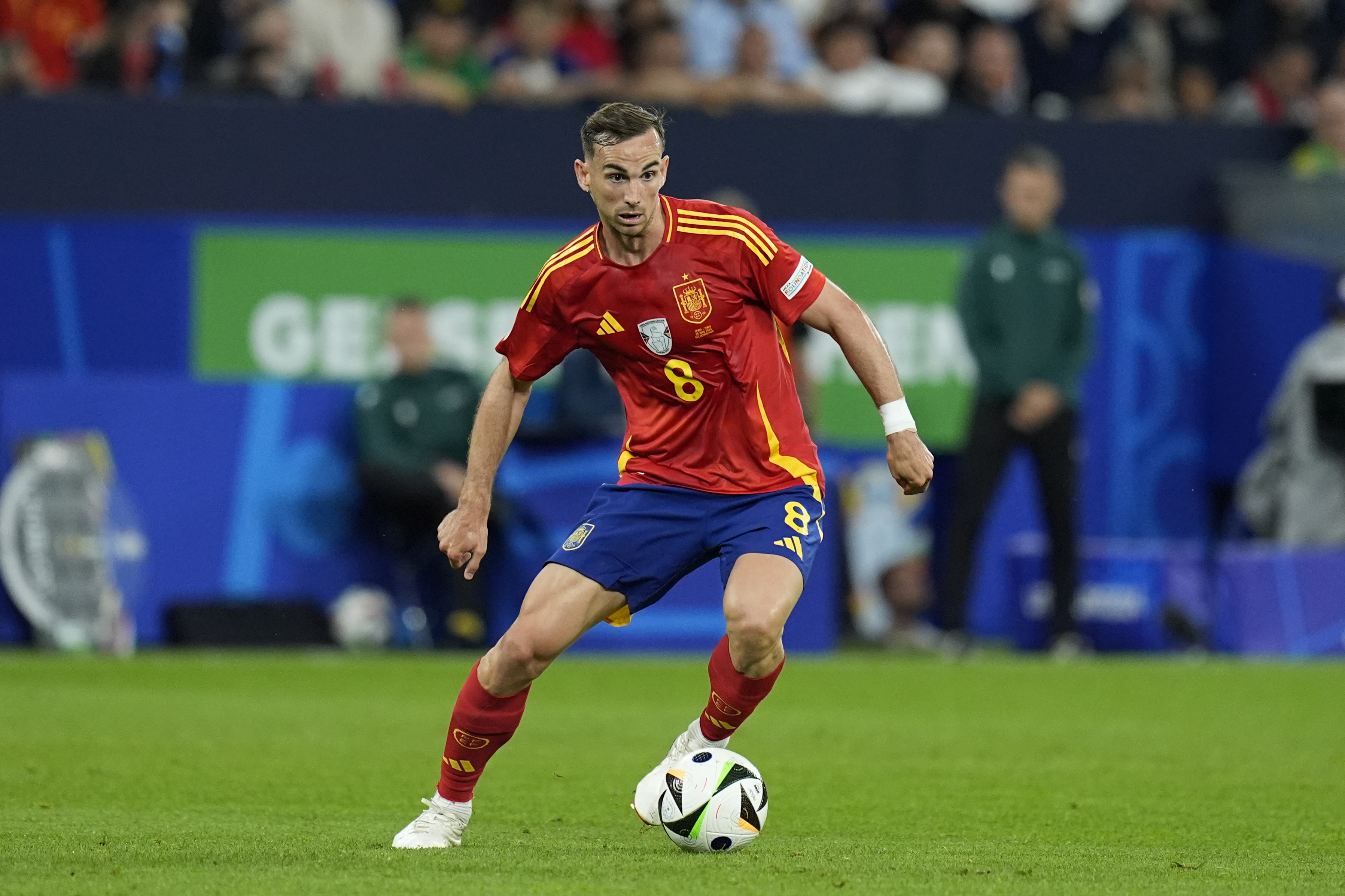 Fabian Ruiz in action for Spain against Italy at Euro 2024.