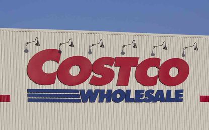 Warrenton, Oregon, USA - September 19, 2011: Costco store sign in Warrenton, Oregon in the late afternoon. Costco runs a chain of stores, selling all types of products from food and clothes t