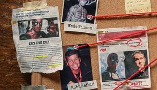 CinemaBlend article makes a cameo on Deadpool leaked footage evidence board