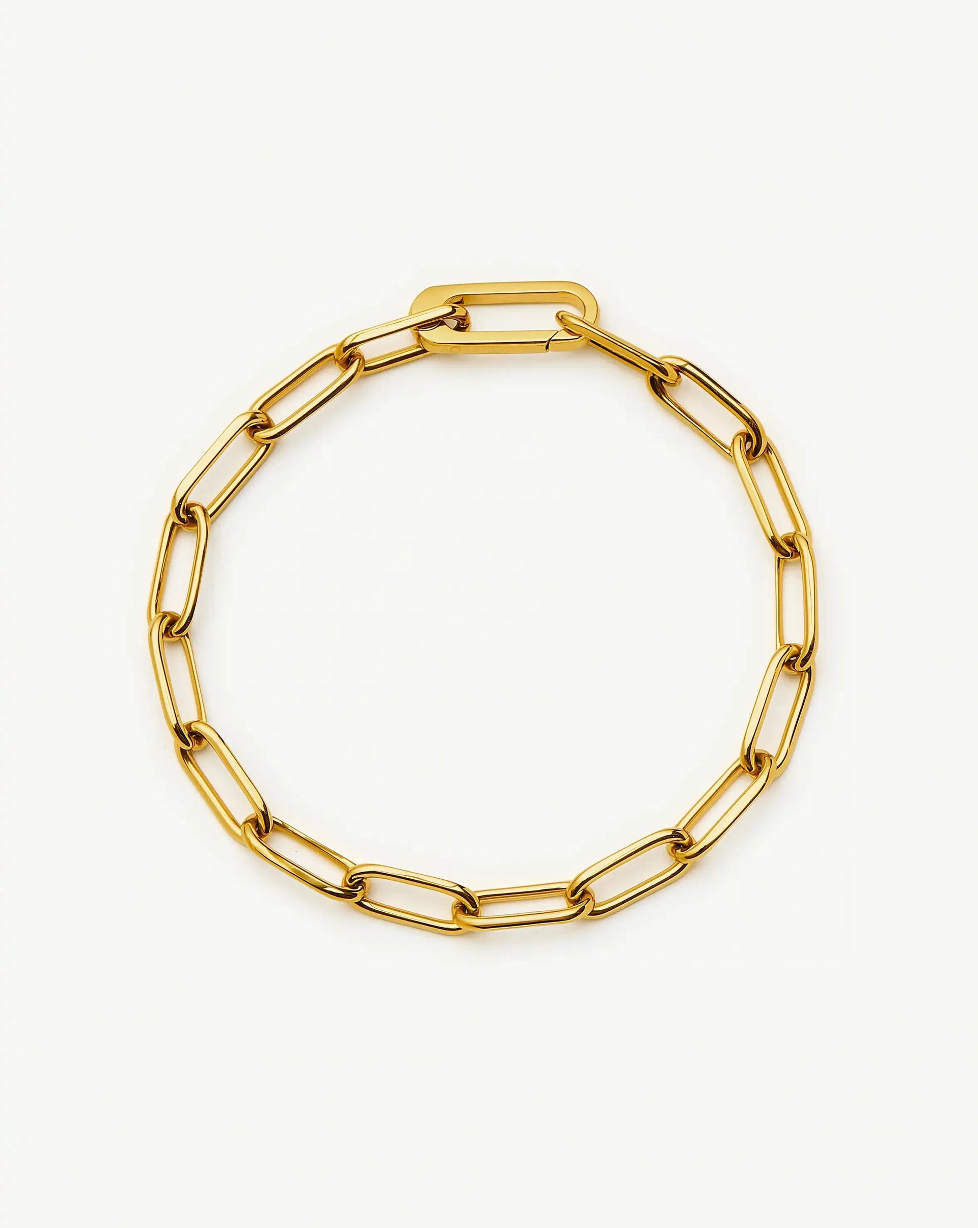 Classic Paperclip Chain Bracelet | 18ct Gold Plated - 18ct Gold Plated / S/m - 18.5cm
