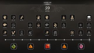 Skill tree in Valor Mortis