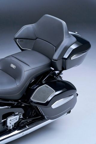 The BMW motorbike seat