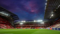 A general view of the Anfield Stadium 