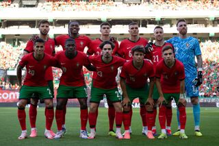 Portugal Euro 2024 squad Portugal National Team pose for photo during the international friendly match between Portugal and Finland at Jose Alvalade Stadium on June 04, 2024 in Lisbon, Portugal. (Photo by Sylvain Dionisio ATPImages/Getty Images)