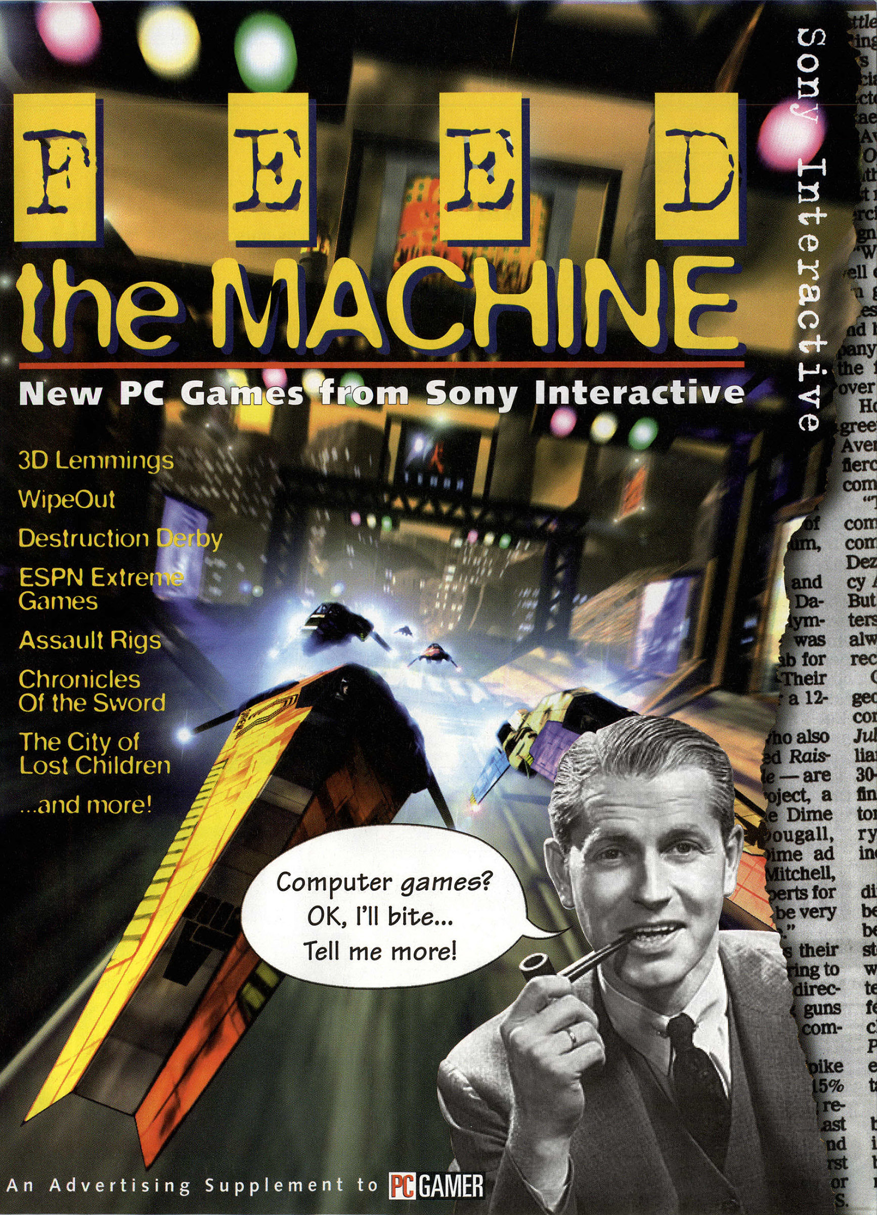 PC Gamer January 1996 Sony Interactive ads