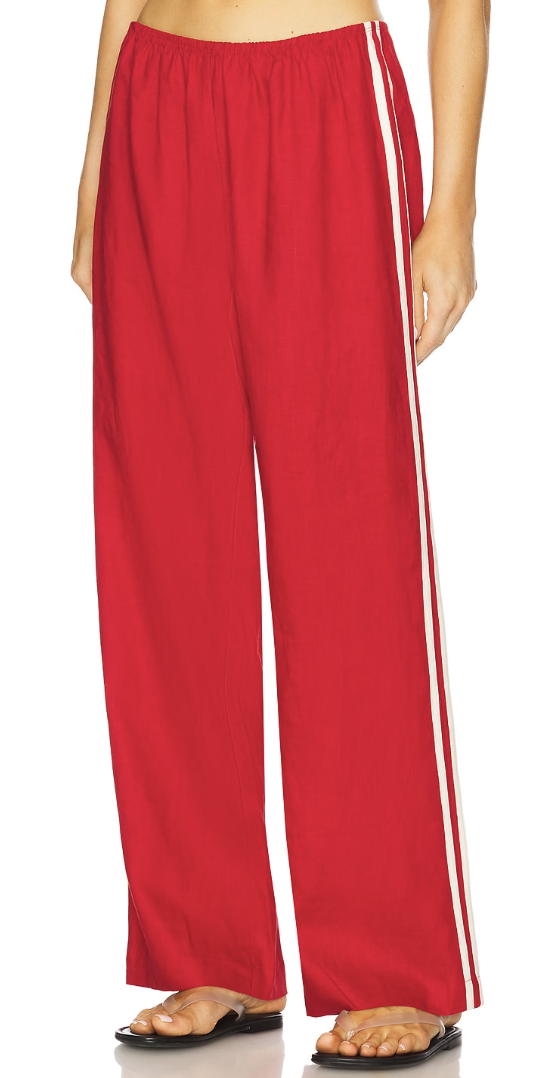DONNI., x REVOLVE The Linen Stripe Racer Pant
