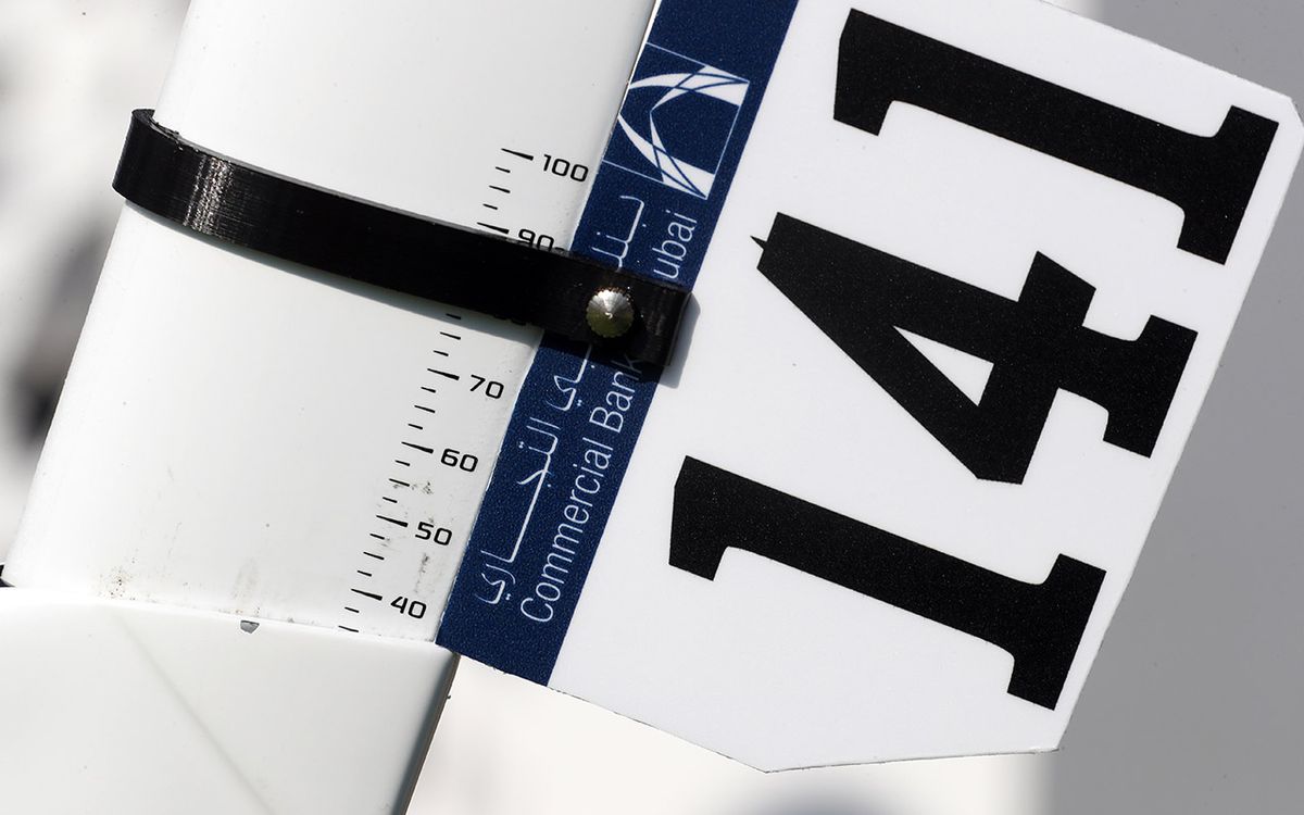 Measurements on the seat post allow for ease of setup