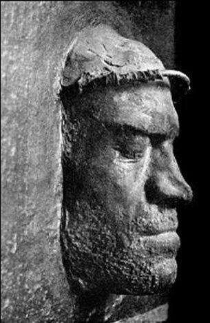 Death mask of Lorenzo de' Medici, the same Renaissance-era Italian statesman pictured above.