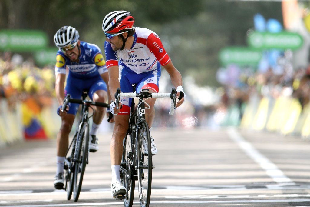 Thibaut Pinot (Groupama-FDJ) finishes ahead of Alaphilippe