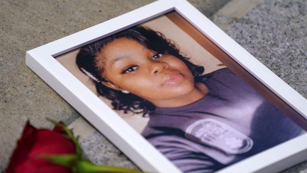 A framed picture of Breonna Taylor.