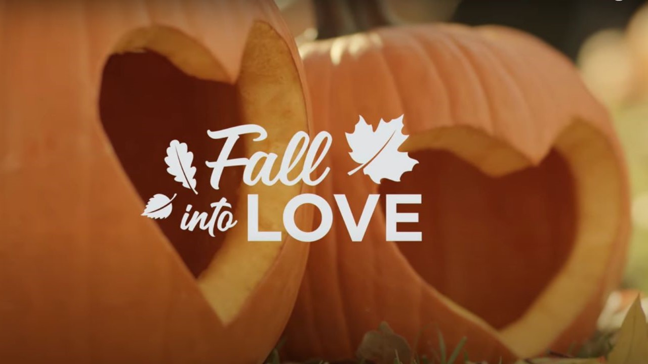 hallmark's fall into love logo