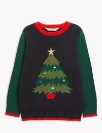 John Lewis &amp; Partners Christmas Advert 2021 Kids' Jumper, Navy, £14-18 | John Lewis &amp; Partners