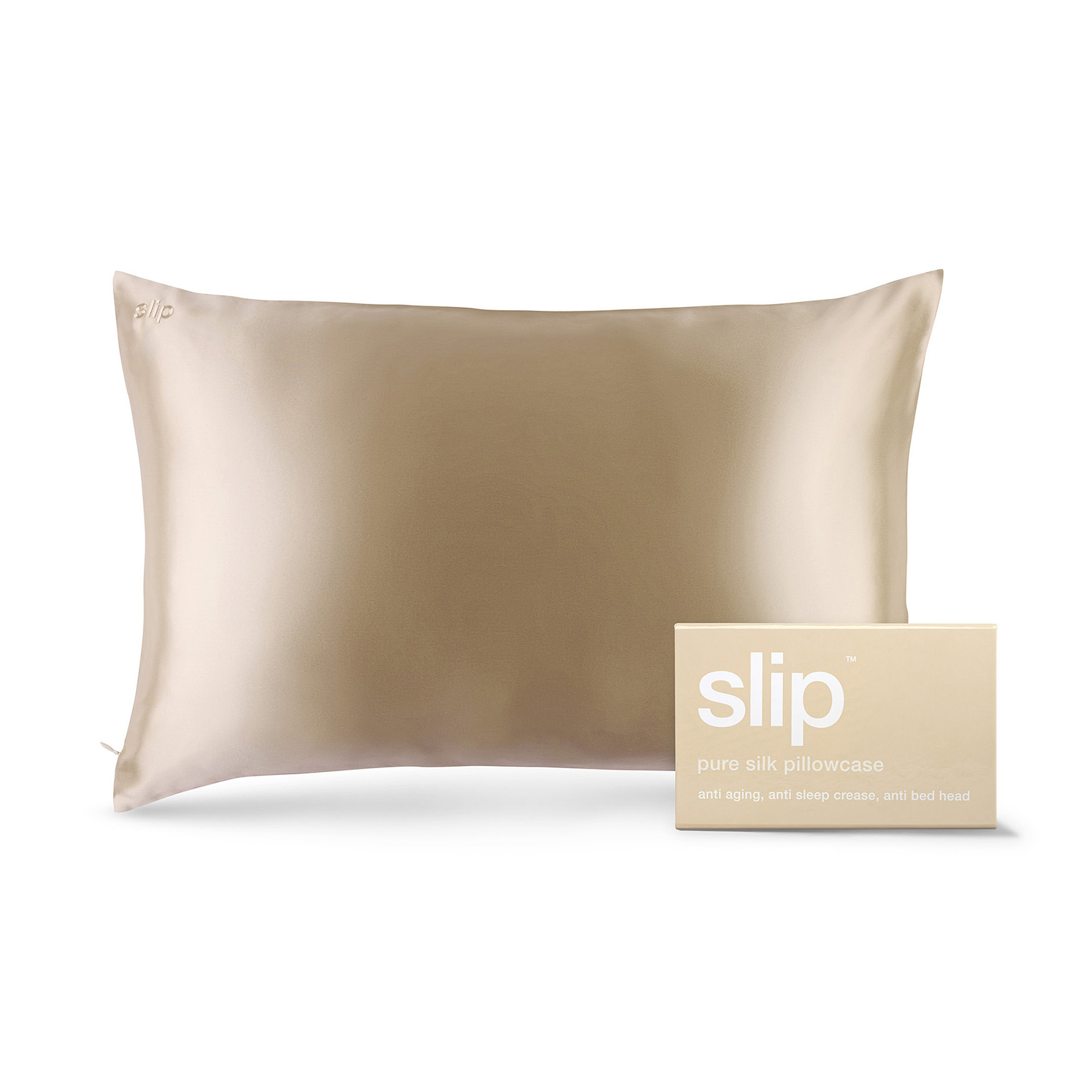 Slip Silk Pillowcase - Queen Standard Caramel