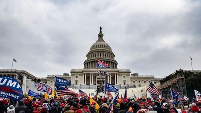 trump supporters hold "stop the steal" rally in dc amid ratification of presidential election