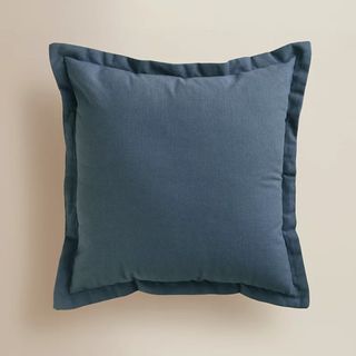 George Home Blue Solid Dyed Cushion