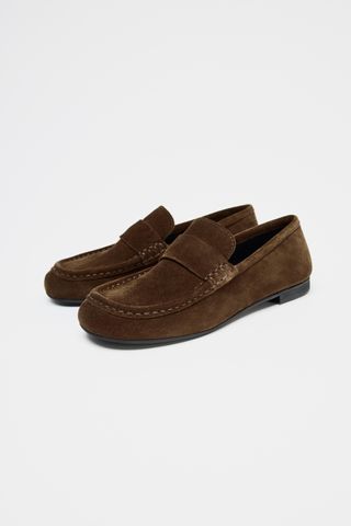 Suede Penny Loafers