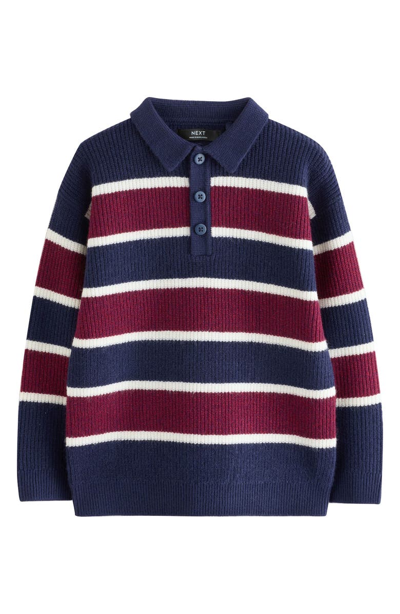 Kids' Stripe Polo Sweater
