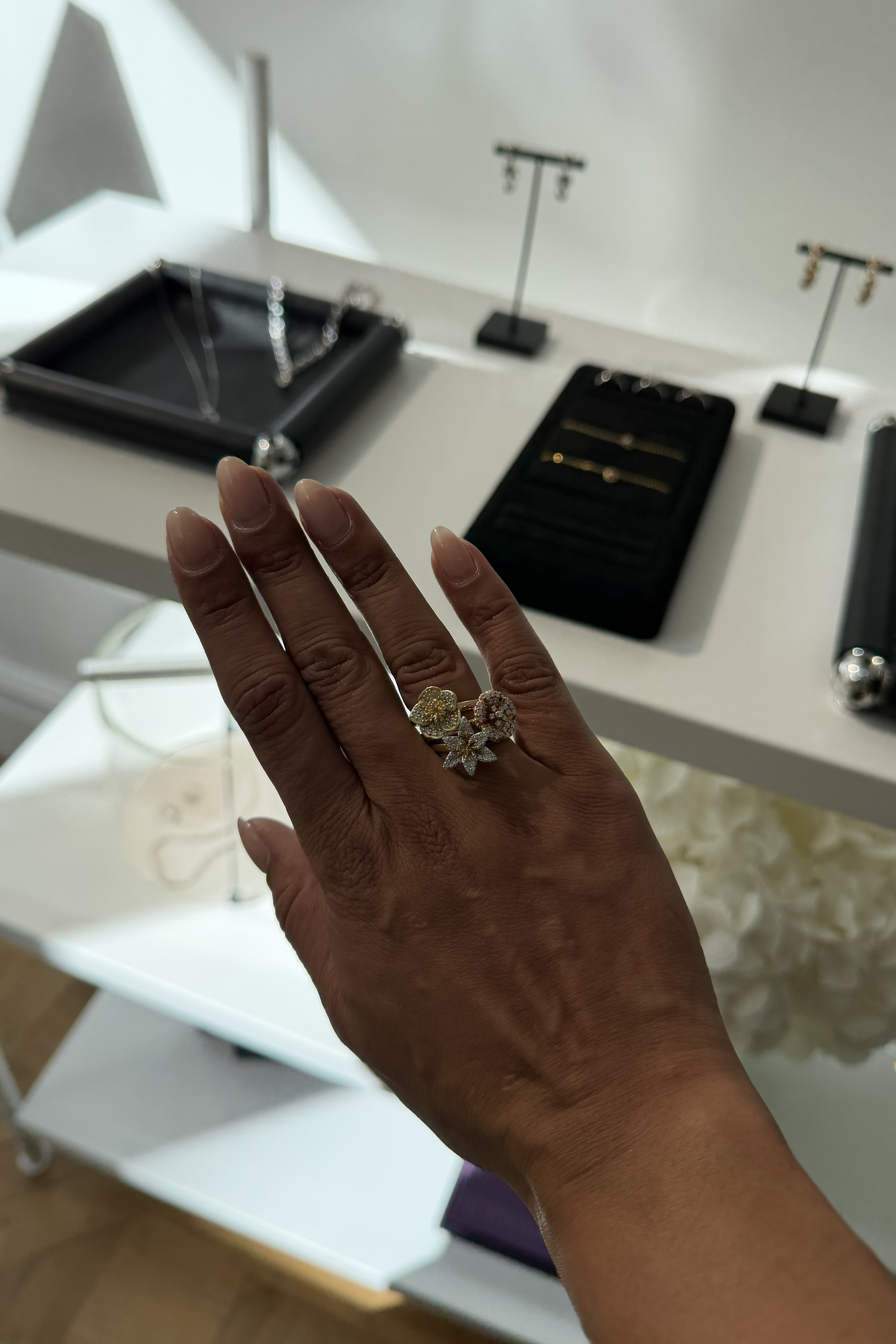 Jennifer Atilemile wearing a statement ring.