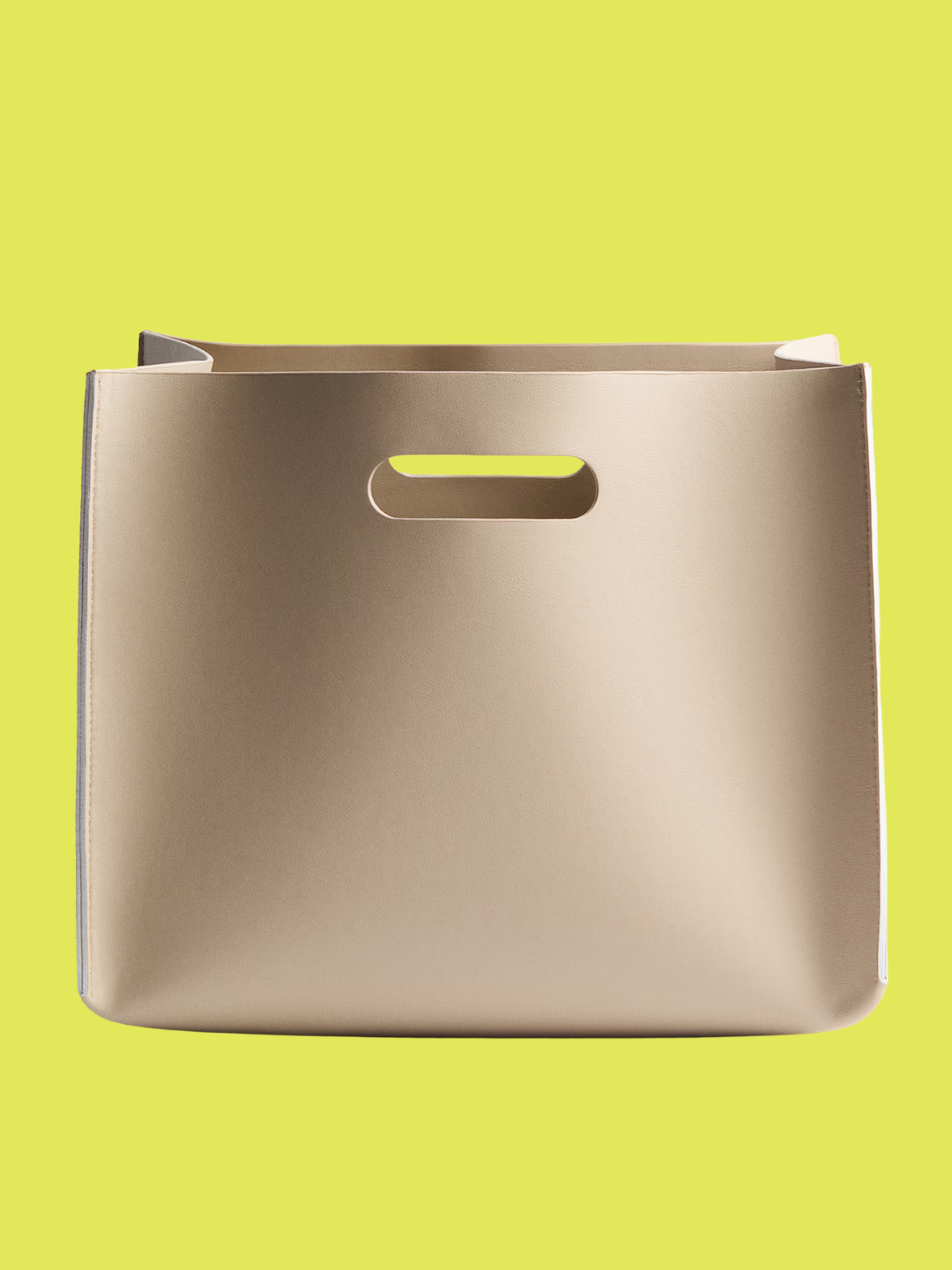 A beige storag ebasket from H&amp;amp;M