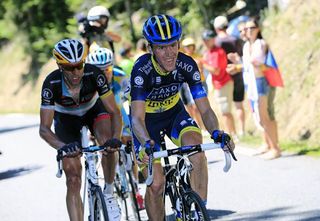 Chris Anker Sorensen (Saxo Bank-Tinkoff Bank) turned himself inside out to ultimately finish second on stage 16.
