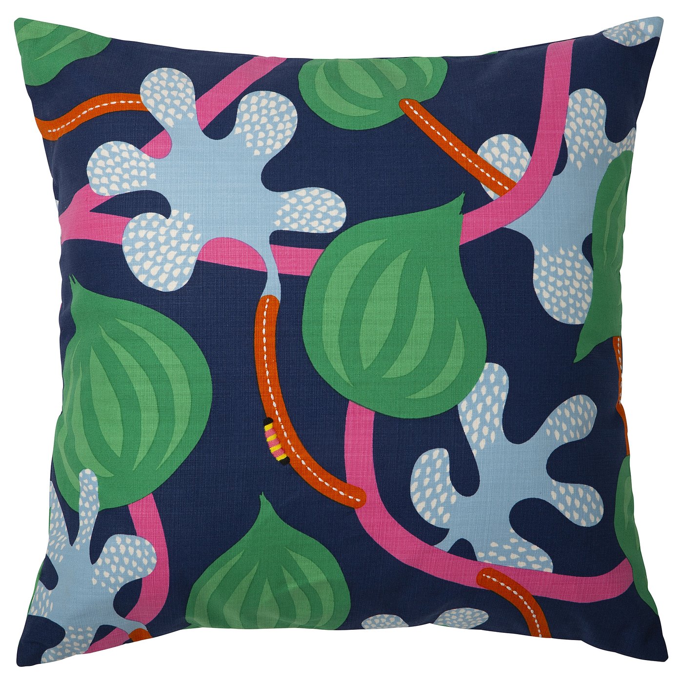 MÄvinn Cushion Cover - Dark Blue Multicolour/floral Pattern 50x50 Cm