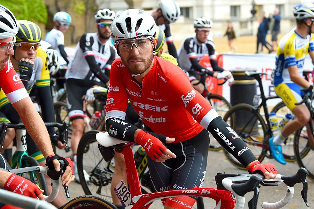 Giacomo Nizzolo (Trek-Segafredo) at the start of Prudential RideLondon-Surrey Classic