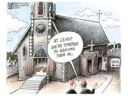 Editorial cartoon synod Catholic church