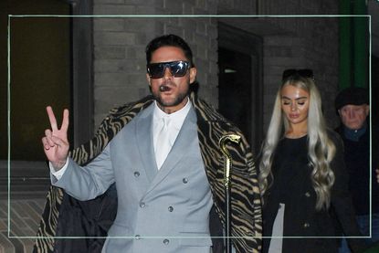 Stephen Bear photographed wearing sunglasses and smoking a cigar as he arrives at court for his trial