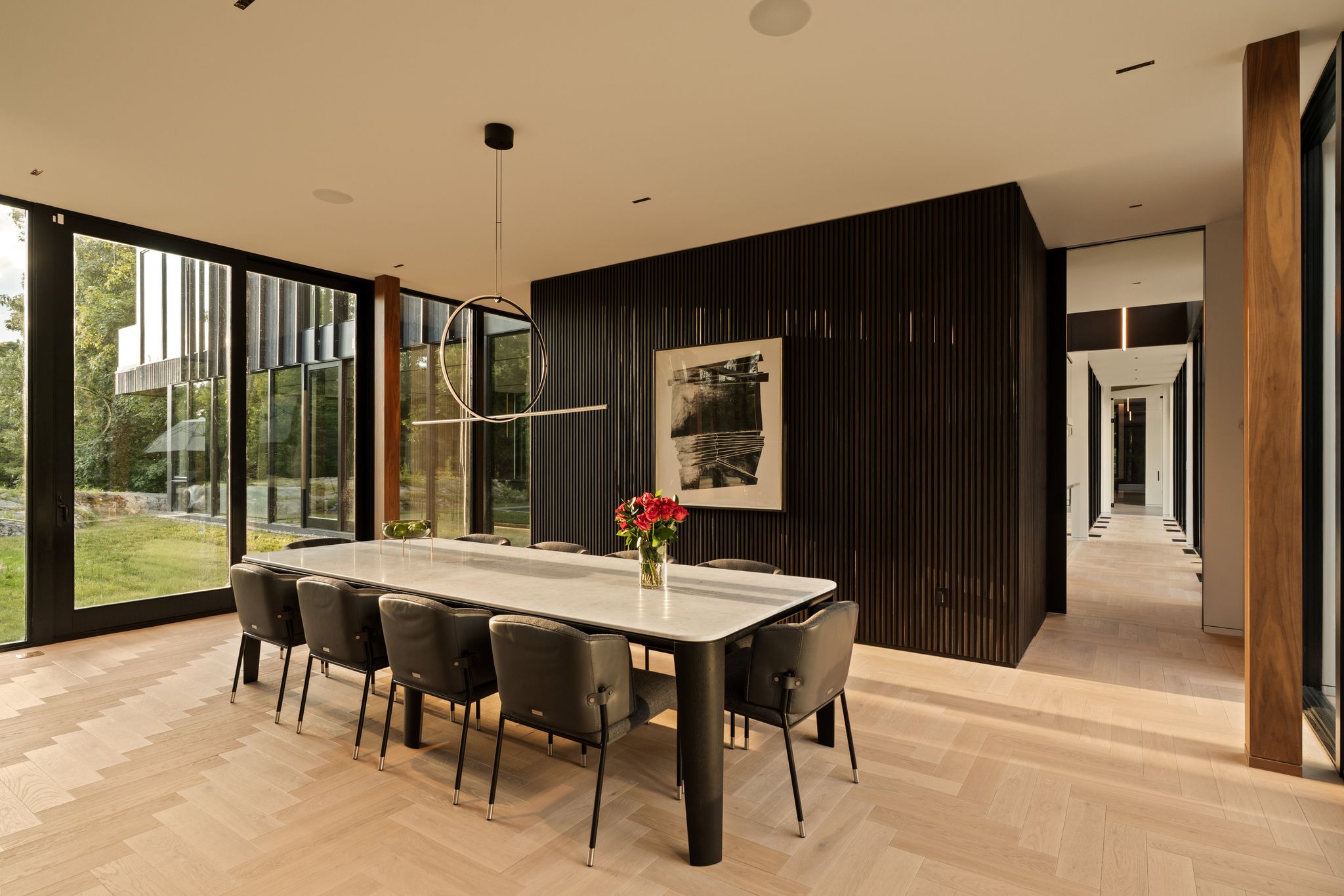 Sitting room and dining room at Sylvan Rock
