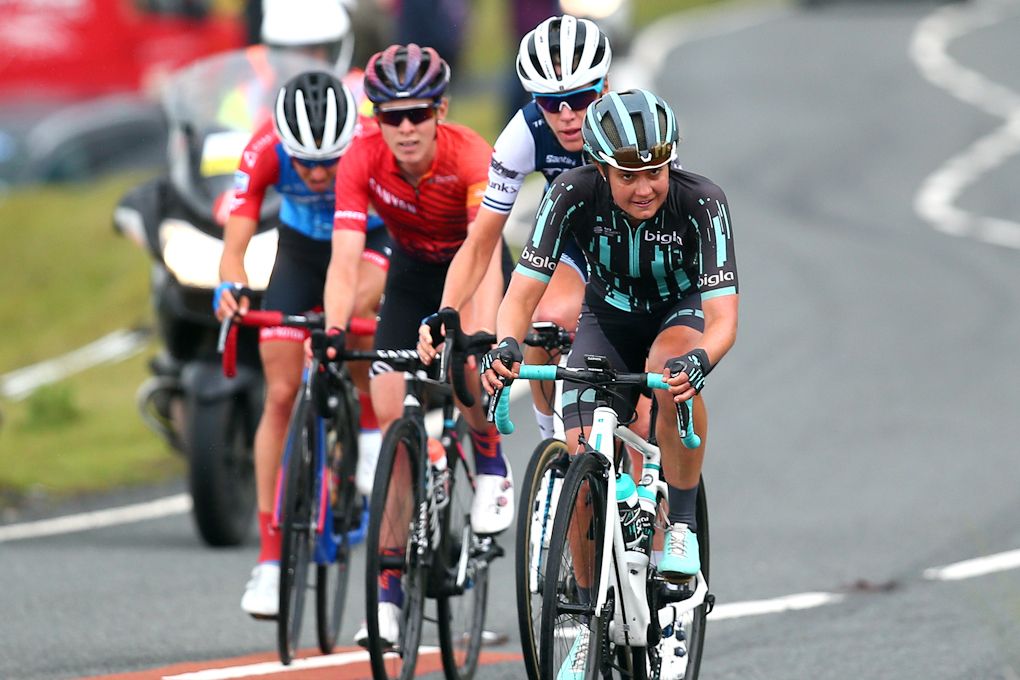 The breakaway during stage 6 at the OVO Energy Women's Tour