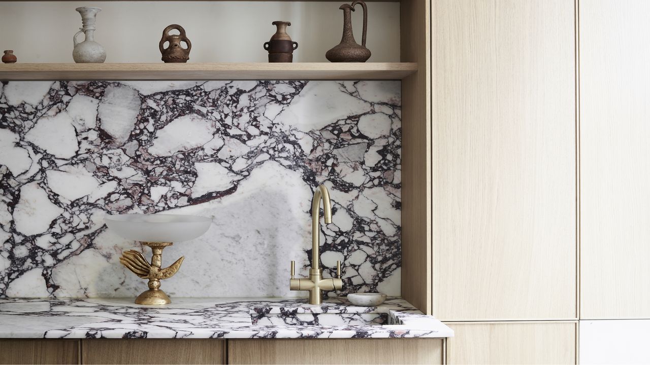 Rosh Mahtani of Alighieri&#039;s Clerkenwell apartment with marble worktops and neutral interiors