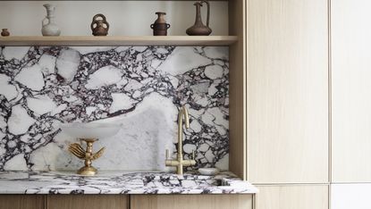 Rosh Mahtani of Alighieri's Clerkenwell apartment with marble worktops and neutral interiors