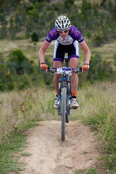 Dan McConnell on his way to winning Round 3 of the All Mountain Cup at Mt Stromlo.
