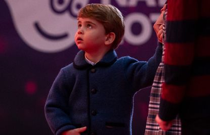 Prince Louis attends a special pantomime performance at London's Palladium Theatre, hosted by The National Lottery