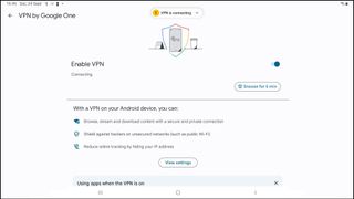 Google One VPN Snooze Feature