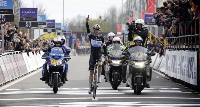 Niki Terpstra (Omega Pharma - QuickStep) wins Dwars door Vlaanderen