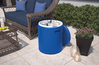 Suncast BMDC1000BD, Blue 54-Quart Resin Cooler Side Table and Decorative Stool | $49.36 on Amazon
