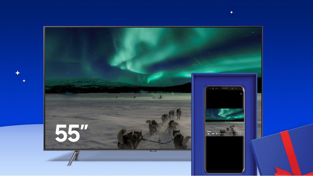 Christmas deal Free Samsung Galaxy smartphone with QLED TV purchase