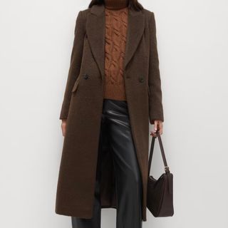 M&S Textured Longline Coat