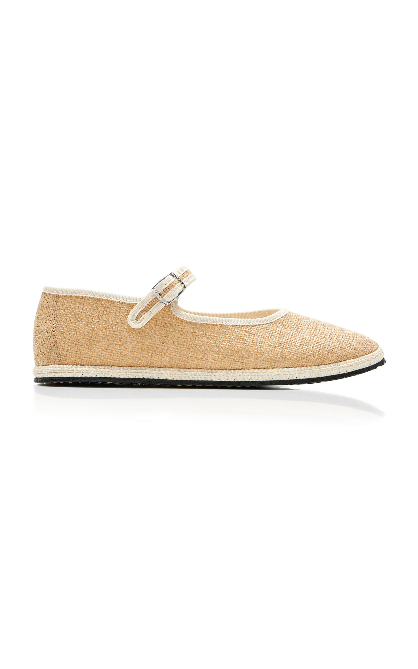 Exclusive Riviera Raffia Mary Jane Flats