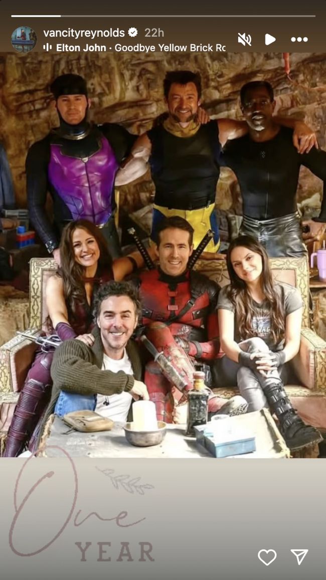 Ryan Reynolds Celebrates The First Anniversary Of Deadpool And Wolverine’s Release With A Sweet BTS Photo