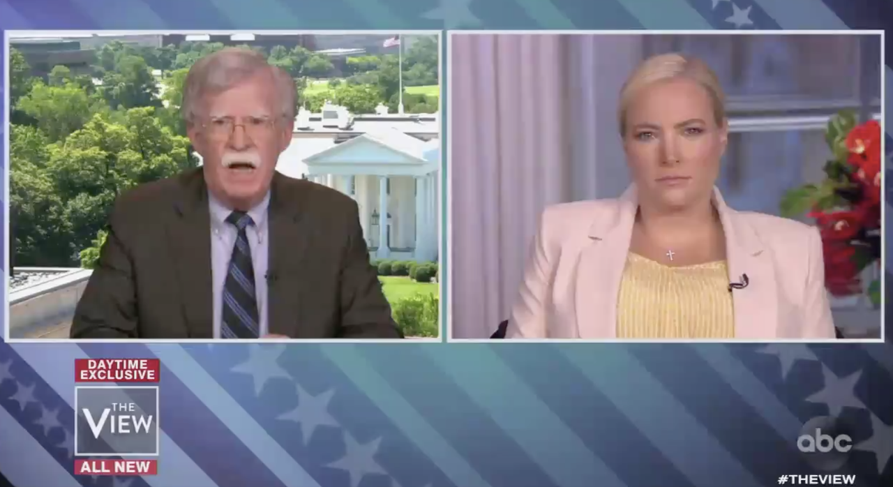 John Bolton and Meghan McCain.